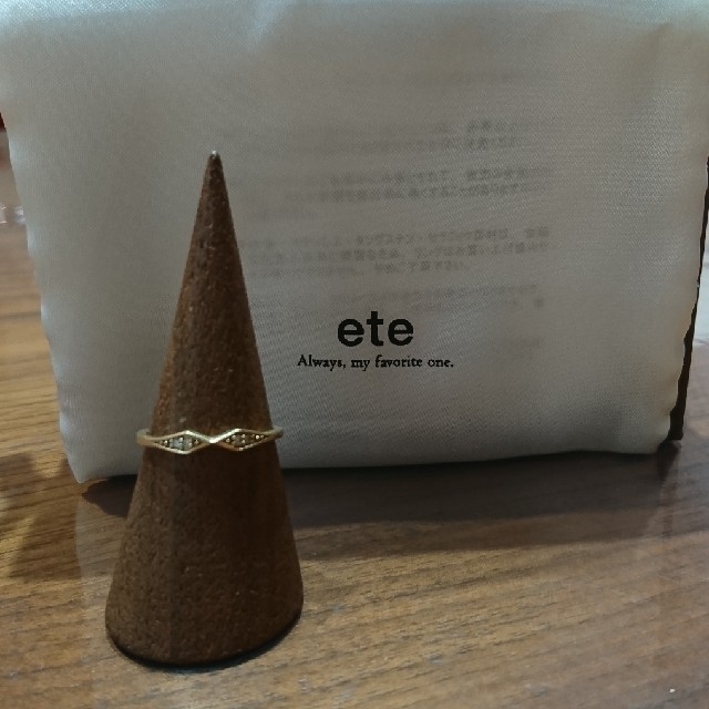 ete(エテ)のete K10 ダイヤモンドデザインリング　13号 レディースのアクセサリー(リング(指輪))の商品写真