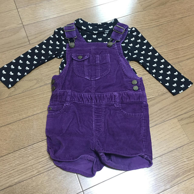 GAP Kids(ギャップキッズ)のオーバーオール 長袖 キッズ/ベビー/マタニティのベビー服(~85cm)(パンツ)の商品写真