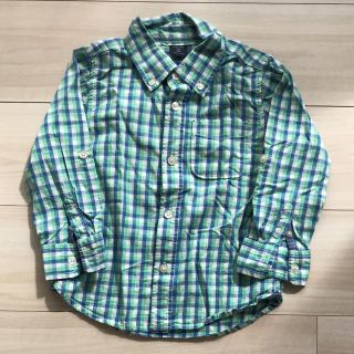 ベビーギャップ(babyGAP)のbaby gap チェック 長袖 シャツ 100(ブラウス)