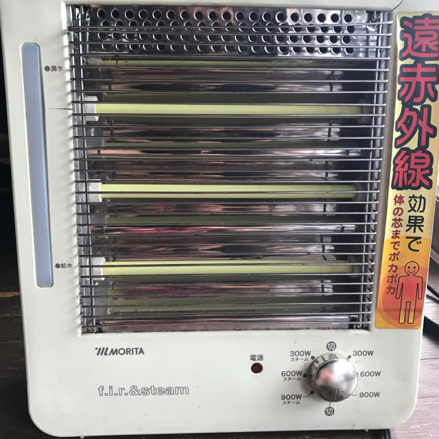 MORITA Fir&steam スティーム機能付き電気ストーブ 加湿の通販 MORITA Fir&steam スティーム機能付き電気ストーブ 加湿の通販