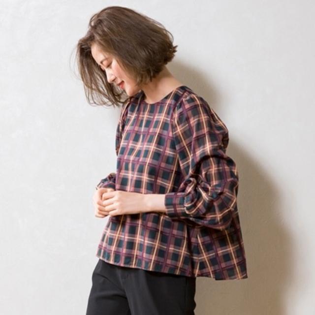 IENA - SONO ソーノ 2018AW シアーチェックブラウス