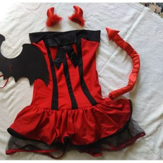美品★ハロウィン☆コスプレ★悪魔☆デビル★送料無料(衣装一式)
