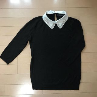 ザラ(ZARA)の値下げ！ZARA ザラ ビジューエリつきニット(ニット/セーター)