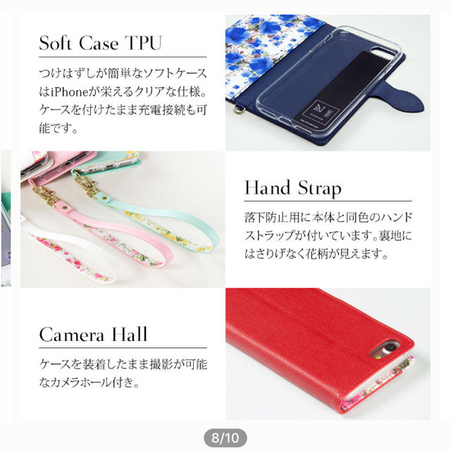 iPhonSE 5S 5 手帳型 ケース スマホ/家電/カメラのスマホアクセサリー(モバイルケース/カバー)の商品写真