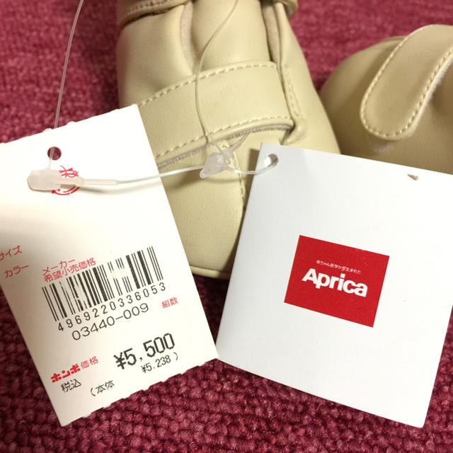 Aprica(アップリカ)の新品❣️未使用❣️タグ付き❣️Aprica ファーストシューズ❣️ キッズ/ベビー/マタニティのベビー靴/シューズ(~14cm)(スニーカー)の商品写真
