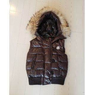 モンクレール(MONCLER)のMONCLER☆ダウンベスト☆00サイズ☆ブラウン(ダウンベスト)