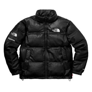 シュプリーム(Supreme)のxl supreme the north face leather nuptse(ダウンジャケット)