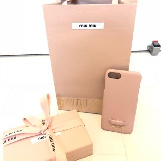 ミュウミュウ(miumiu)のmiumiuリボンiphone6.7.8ケース(iPhoneケース)