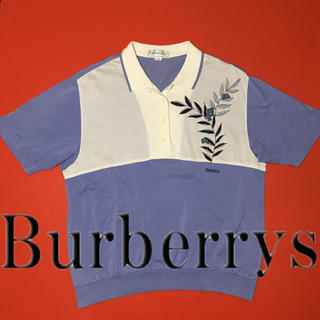 バーバリー(BURBERRY)のBURBERRY ヴィンテージ ポロシャツ バーバリー バイカラー 激レア (ポロシャツ)
