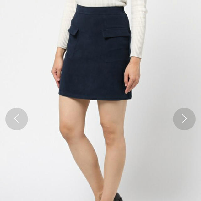 MURUA(ムルーア)の新品フロントポケット台形スカート＊送料込み レディースのスカート(ミニスカート)の商品写真