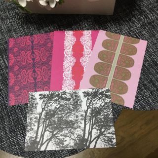 マリメッコ(marimekko)のマリメッコ♡ポストカード4枚セット(使用済み切手/官製はがき)