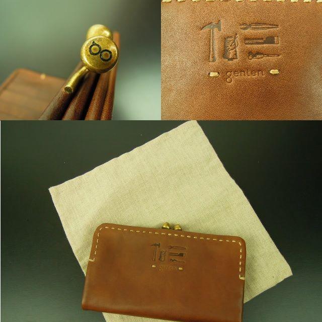 genten(ゲンテン)の9fe 未使用品　genten　ゲンテン　がま口　長財布　レザー　革 レディースのファッション小物(財布)の商品写真