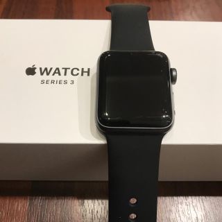 アップルウォッチ(Apple Watch)のApple Watch series3 38mm GPS AppleCare有(腕時計(デジタル))