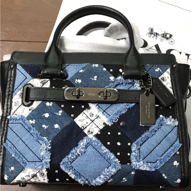 COACH デニムスワッガーハンドバッグ ショルダーバッグ