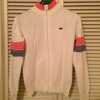 ラコステ(LACOSTE)のラコステ☆綿100%ジップカーデ♪(カーディガン)