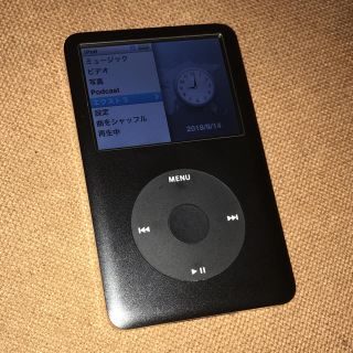 アップル(Apple)のApple iPod classic 160GB ブラック MB150J/A(ポータブルプレーヤー)