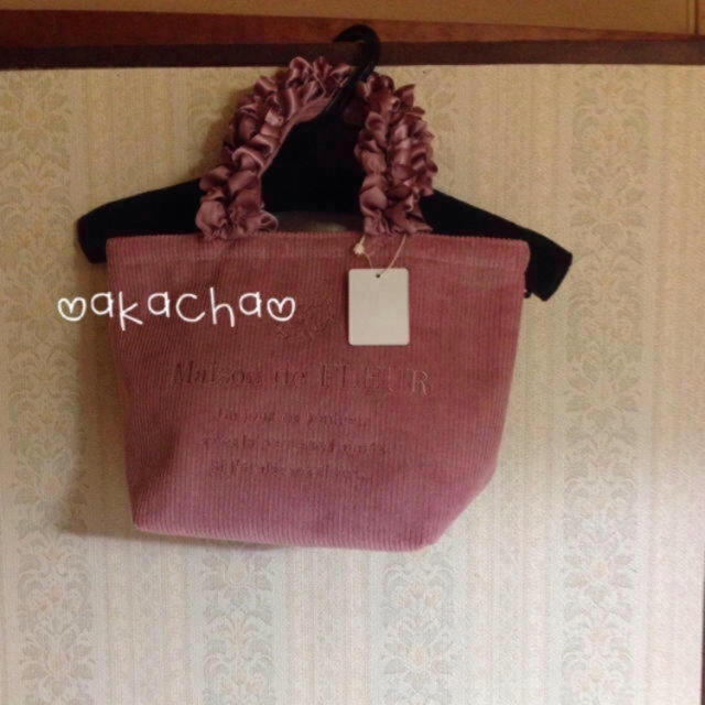 Maison de FLEUR(メゾンドフルール)の♡maison de fleur コーデュロイバッグ♡ レディースのバッグ(トートバッグ)の商品写真