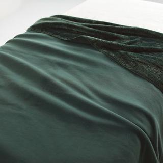 ムジルシリョウヒン(MUJI (無印良品))の新品 無印良品 片面フリース毛布 シングル 140×200cm グリーン(毛布)