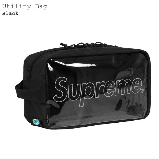 黒 Supreme Utility Bag バッグ ポーチメンズ