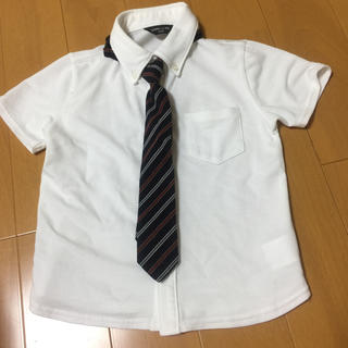 コムサイズム(COMME CA ISM)のコムサイズム フォーマル シャツ 子供用 110cm 半袖 ネクタイ付(ドレス/フォーマル)