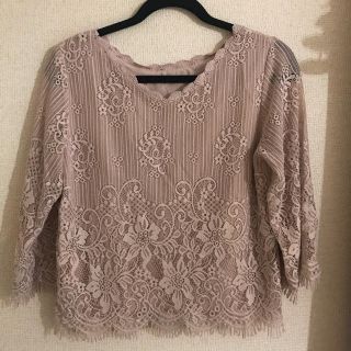 ダブルクローゼット(w closet)のwcloset レースカットソー(カットソー(長袖/七分))