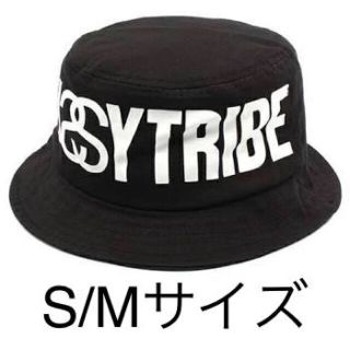 ステューシー(STUSSY)のSTUSSY TRIBE BUCKET HAT 黒 ブラック(ハット)