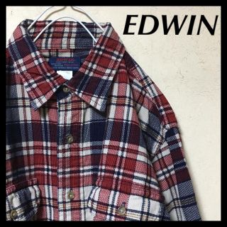 エドウィン(EDWIN)のEDWIN エドウィン コーデュロイ 長袖シャツ チェック柄(シャツ)