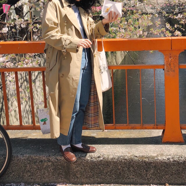 vintage トレンチコート 2