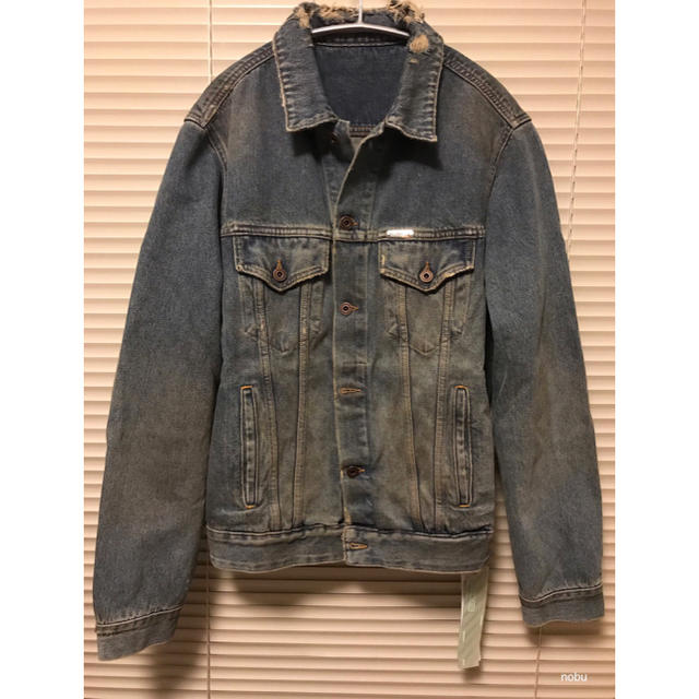 OFF-WHITE(オフホワイト)の新品【 OFF-WHITE 】 GRADIENT Denim Jacket L メンズのジャケット/アウター(Gジャン/デニムジャケット)の商品写真