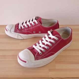 コンバース(CONVERSE)のconverse jack purcell lea red(スニーカー)