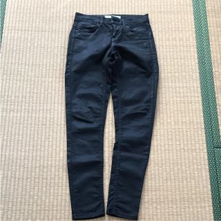 トップショップ(TOPSHOP)のトップショップ光沢のある黒スキニージーンズ(デニム/ジーンズ)