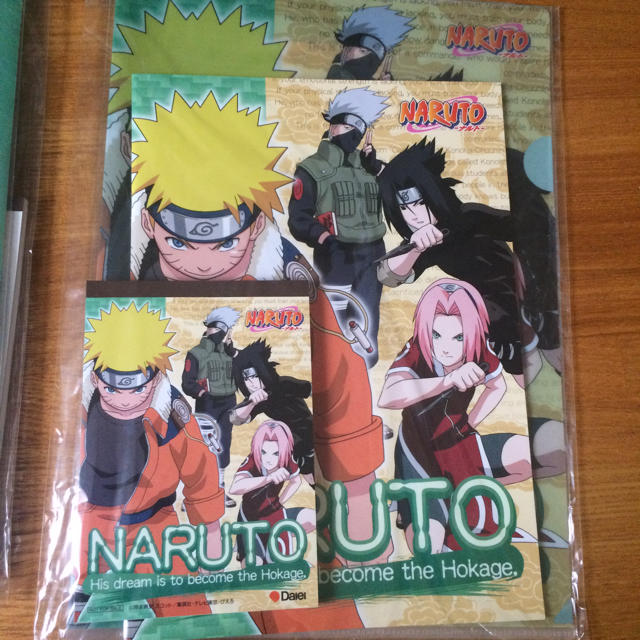 集英社(シュウエイシャ)のナルト クリアファイル ノート メモ帳 非売品 インテリア/住まい/日用品の文房具(ノート/メモ帳/ふせん)の商品写真