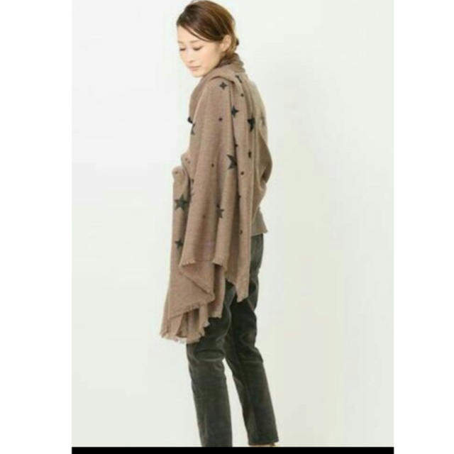 新品未使用タグ付き ◆DOUCE GLOIRE STAR STOLE ブラウン◆