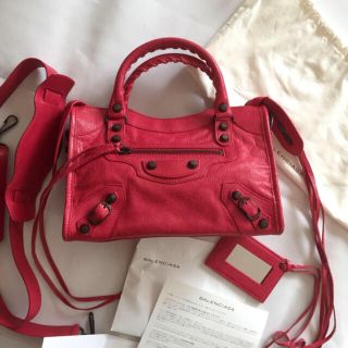 バレンシアガバッグ(BALENCIAGA BAG)のバレンシアガ ミニシティ バッグ ショップカード付属 数回使用(ハンドバッグ)