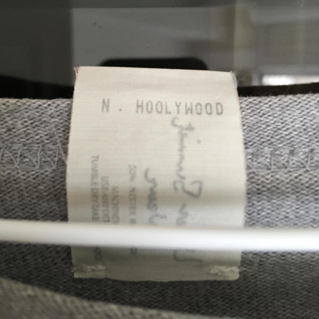 N.HOOLYWOOD(エヌハリウッド)のN.Hollywood ボートネックカットソー  グレー メンズのトップス(Tシャツ/カットソー(七分/長袖))の商品写真