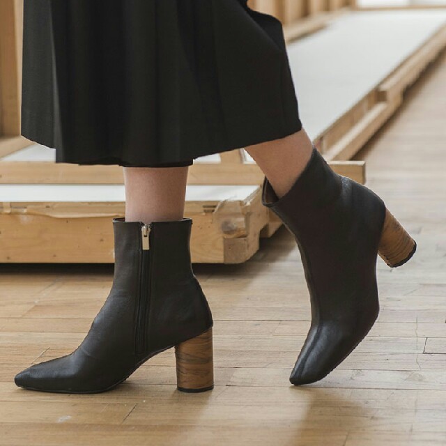 アメリヴィンテージ ☆ WOOD CIRCLE HEEL BOOTS靴/シューズ