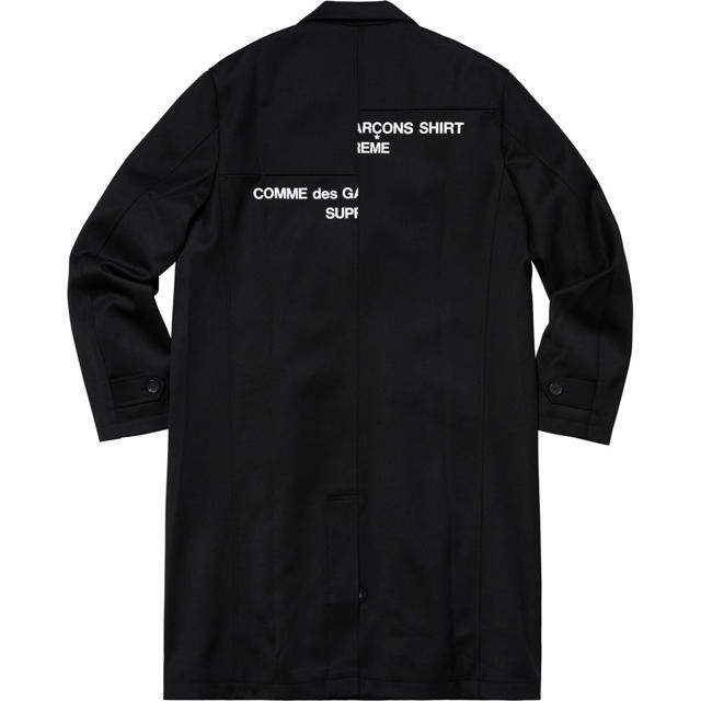 Supreme(シュプリーム)の[Lサイズ] Supreme コムデギャルソン ウール混 オーバーコート メンズのジャケット/アウター(チェスターコート)の商品写真