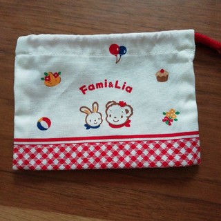 ファミリア(familiar)のファミリア☆コップ袋(ランチボックス巾着)