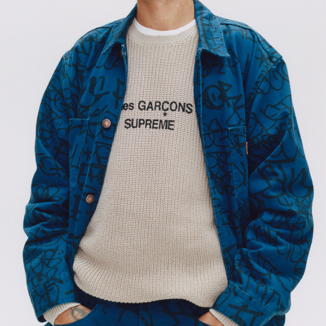 supreme Painted Canvas Chore Coat サイズ M - coastalcareeracademy.com