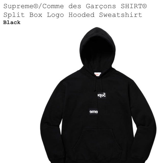 Supreme hooded black サイズs