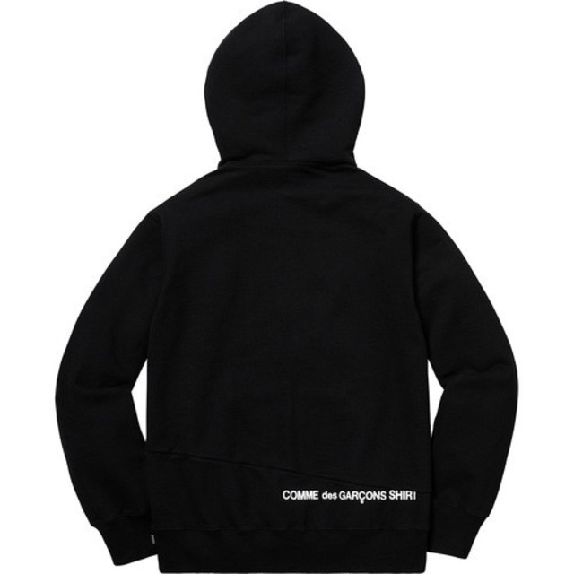 supreme split box logo hooded sweatshirt