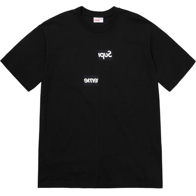 希少S Supreme Comme des Garcons Box LogoTシャツ/カットソー(半袖/袖なし)