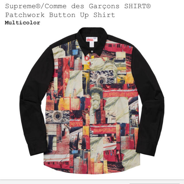 即発送 supreme comme des garcons patchwork