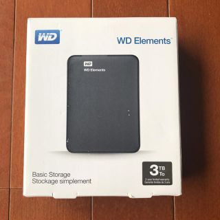 WD HDD ポータブルハードディスク 3TB(PC周辺機器)