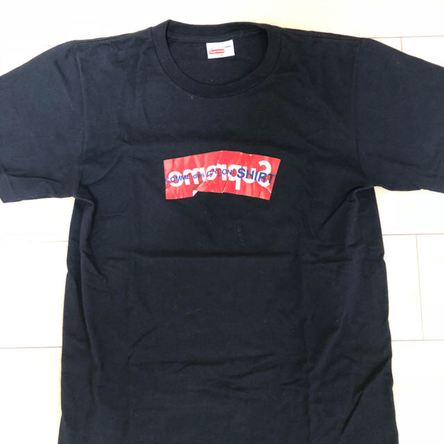 Supreme コム・デ・ギャルソンコラボTシャツ Sサイズ ブラックTシャツ/カットソー(半袖/袖なし)