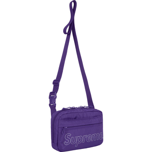 supreme shoulder bag purple 紫