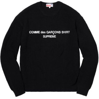 シュプリーム(Supreme)の国新品supreme COMME DES GARCONS sweater 黒M(ニット/セーター)