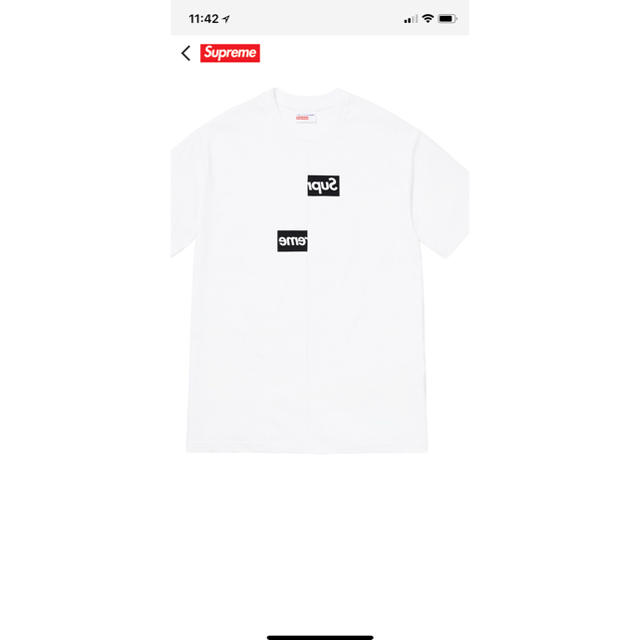 【福袋セール】  - Supreme シュプリーム 白 Tシャツ コム・デ・ギャルソン Tシャツ/カットソー(半袖/袖なし)