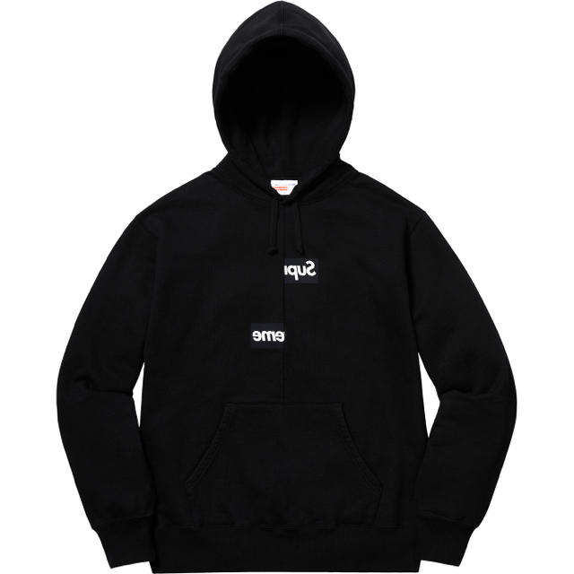 Supreme comme des garcons パーカー 黒 M