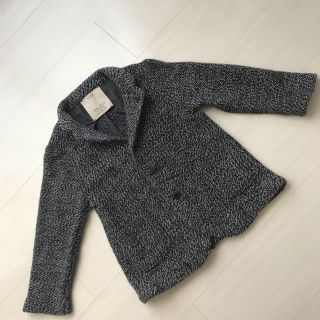 ザラキッズ(ZARA KIDS)のZARA ザラ キッズ ジャケット ニット 110 メランジ (ジャケット/上着)